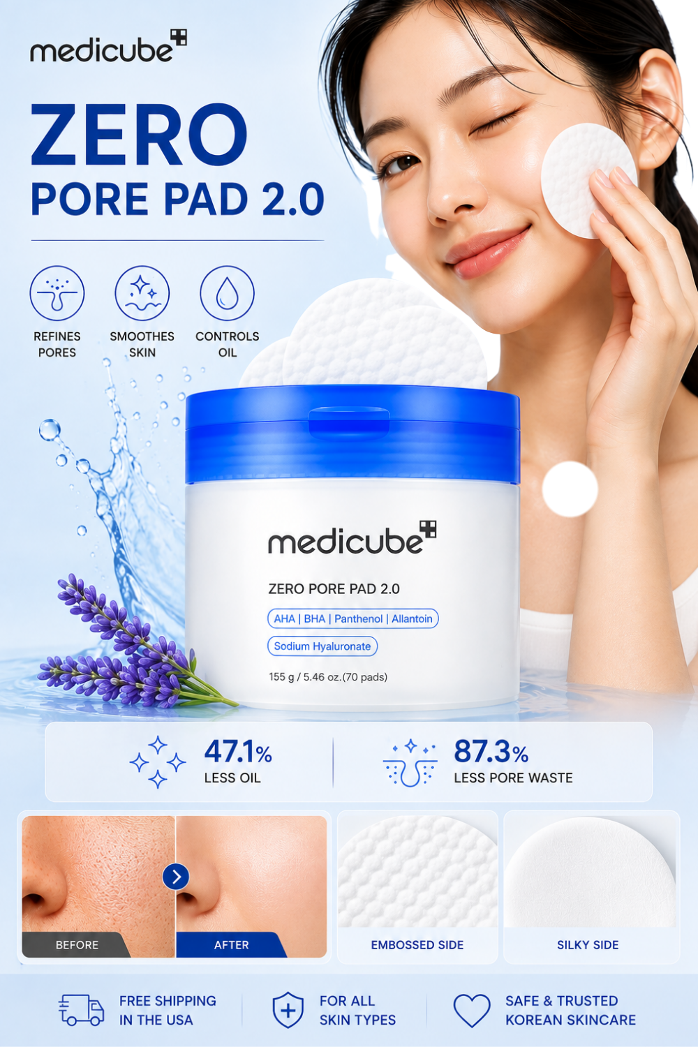 Toner Pads Zero Pore Pad 2.0